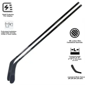 Customize Super Lightweight Carbon Fiber Pro Alfa 375g/395g/420g/450g 100% Carbon Material Carbon Ice Hockey Stick