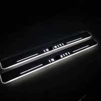 Offre Spéciale pour les modèles de voiture Infiniti plaques de seuil de porte de voiture filaire led seuil de porte personnalisé plaque de coup de pied