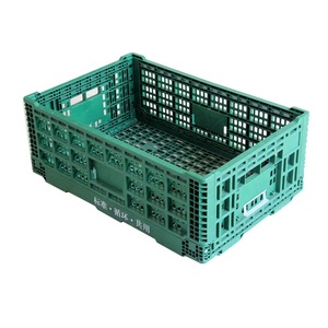 Multi-size Transportation and Storage Plastic Crates Plastic folding basket collapsible turnover box Foldable turnover basket