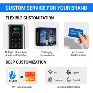 Khóa cửa thông minh Tediton NEO Smart <span class=keywords><strong>Lock</strong></span> Con Face ID tự động thông minh tích hợp Tuya, nhận diện khuôn mặt 3D, khóa điện vân tay, khóa số kỹ thuật số cho gia đình - Product Image 6