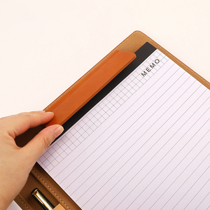 Promotionnel LOGO personnalisé A4 cuir portefeuille dossier de fichiers portefeuille classeur organisateur de documents porte-cartes de visite bloc-notes - Product Image 3