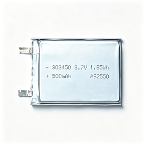 Batería de Polímero de Litio 303450 de 3.7V 500mAh 1.85Wh, Celda en Bolsa para Rastreador GPS y Electrónica de Consumo - Product Image 1