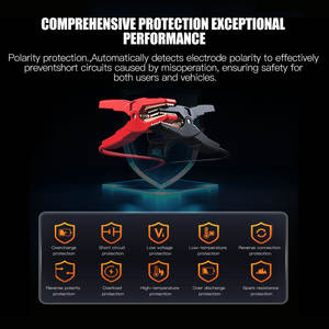 Многофункциональное пусковое устройство для автомобиля: с накачкой в шинах высокого давления, зарядным банком и светодиодной подсветкой для аварийного использования - Product Image 4