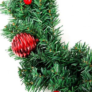 Couronne de Noël de luxe en PVC, prix d'usine, 30/40/50 cm, faite à la main, à suspendre à la porte pour mariages, fêtes, portes d'entrée, Noël - Product Image 4