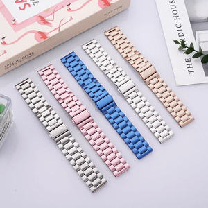 Correa de reloj inteligente de acero inoxidable para Samsung Galaxy Watch <span class=keywords><strong>7</strong></span> 6 Classic 5 <span class=keywords><strong>Pro</strong></span> 4, 18mm, 20mm, 22mm, tres cuentas - Product Image 5