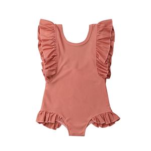Traje de Baño de Manga Larga para Niñas Pequeñas, Marca Privada OEM, Traje de Baño de Una Pieza para Niños, Traje de Baño para Bebés - Product Image 1