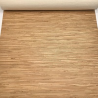 Revêtement mural décoratif MYWIND en toile de jute naturelle, couleur jaune clair et brun
