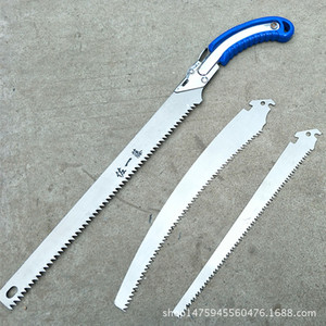 Sierra manual Saichito de 280 mm, juego de cuchillas de repuesto con estructura de mariposa, mango de plástico, 32 dientes para cortar madera - Product Image 1