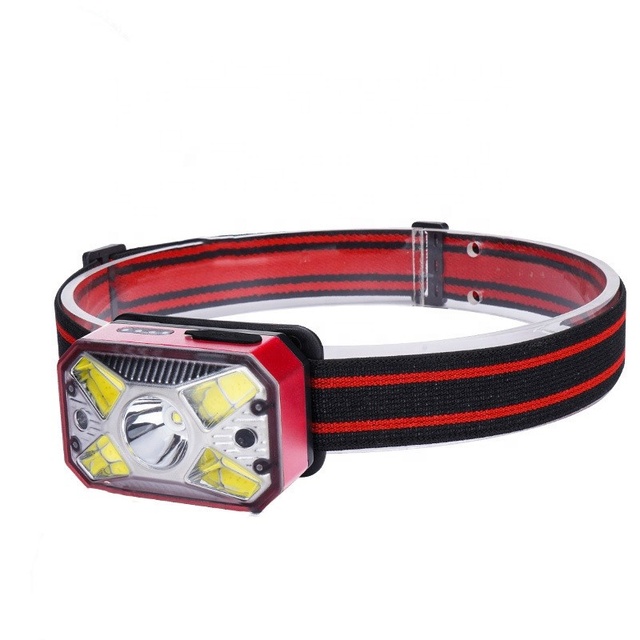 Wason Best Seller Multiple Lighting Source Smart Gesture Sensing Aluminum Mini Sport Led Head Lamp Torch With Red SOS Light