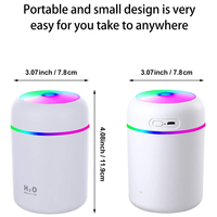 Humidificateur nano petit et coloré à grand brouillard, avec minuterie et pulvérisation automatique, pour le bureau et la maison