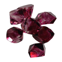 Set Dadu DnD Fantasi & Sci-Fi dari Kaca Prisma Batu Permata Merah yang Tahan Lama, Terukir Kristal Multi-Faceted Polihedral 7 Buah