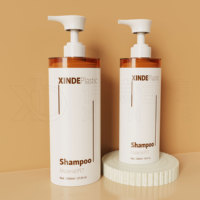 XINDE personnalisé couleur LOGO 500ml 800ml PET luxe nettoyant pour le corps savon liquide soin des cheveux lotion douche gel shampooing vide bouteille en plastique