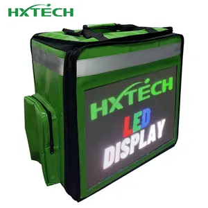 Bike Advertising Delivery Box Food Delivery Bag Backpack Food Delivery Bag With LED Screen