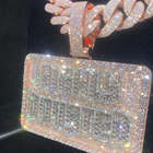 ชื่อที่กําหนดเอง Iced Out ตัวอักษรเงิน Vvs Moissanite เพชรบุคลิกภาพที่กําหนดเองแกะสลักโลโก้จี้สี่เหลี่ยมสําหรับผู้ชาย - Product Image 4