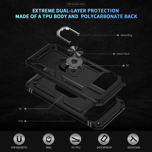 Custodia Protettiva Antiurto per Google Pixel 10pro XL con Supporto ad Anello e Cavalletto - Product Image 4