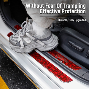 Protecteur <span class=keywords><strong>de</strong></span> <span class=keywords><strong>porte</strong></span> automobile à texture carbone époxy avec logo personnalisé autocollants <span class=keywords><strong>de</strong></span> protection <span class=keywords><strong>de</strong></span> <span class=keywords><strong>seuil</strong></span> <span class=keywords><strong>de</strong></span> <span class=keywords><strong>porte</strong></span> <span class=keywords><strong>de</strong></span> voiture autocollants anti-rayures - Product Image 2