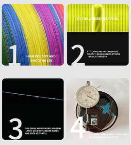 Dây câu cá đa sợi PE YGR MAX X8 300M, độ bền cao, nổi, chống cắn, chống mài mòn, dùng cho biển sâu và sông - Product Image 3