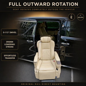 Siège de voiture de luxe en cuir PU Tengyun S5B Racing pour utilisateurs handicapés avec réglage pivotant programmable, couleur personnalisée - Product Image 1