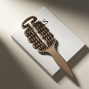 Nouvelle Arrivée <span class=keywords><strong>Brosse</strong></span> à <span class=keywords><strong>Cheveux</strong></span> en Poils de Sanglier <span class=keywords><strong>pour</strong></span> <span class=keywords><strong>Cheveux</strong></span> <span class=keywords><strong>Fins</strong></span>, Anti-statique, <span class=keywords><strong>Lissante</strong></span>, Démêlante, <span class=keywords><strong>Brosse</strong></span> Ventilée <span class=keywords><strong>pour</strong></span> <span class=keywords><strong>Cheveux</strong></span> Mouillés, Massage du Cuir Chevelu <span class=keywords><strong>pour</strong></span> Femmes - Product Image 2