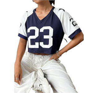 Nouveau style 2025 – Maillot de football américain classique décontracté pour femme, coupe oversize, avec logo personnalisé et évacuation de l'humidité - Product Image 5