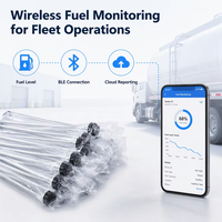 Traceur GPS 4G avec capteur de carburant BLE, surveillance du niveau de carburant en temps réel, gestion de flotte, système antivol