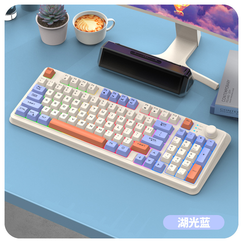 Clavier simple bleu lac [Bluetooth 2,4 G]