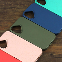Coque de téléphone biodégradable et recyclée pour iPhone 17 16 15 Pro Max – Housse de protection durable pour mobile