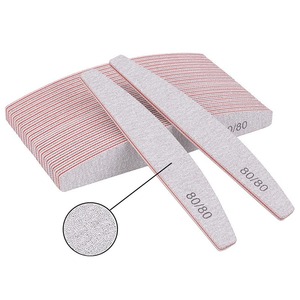 <span class=keywords><strong>Lime</strong></span> à ongles professionnelle 80/100/150/180/240 en papier de verre, épaisse et résistante, forme demi-lune, accessoires et outils pour ongles - Product Image 6