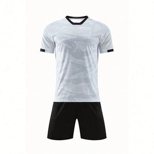 Conjuntos de Entrenamiento de Fútbol para Clubes, Conjunto Completo Unisex para Adultos, Camiseta de Fútbol de Manga Corta con Cuello en V 100% Poliéster, Secado Rápido, Talla Grande 2026 - Product Image 3