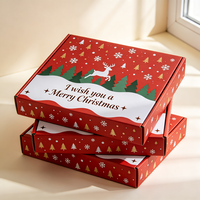 Boîte Premium Imprimée Offset Motif Forêt Hivernale et Rennes, Expédition Flash 72H, Emballage Carton Anti-écrasement