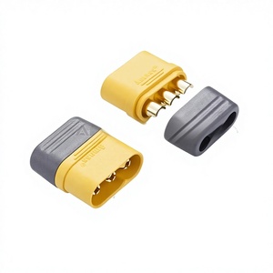 Conector con Cubierta Tipo T Amass MR60, Enchufe de Alimentación para <span class=keywords><strong>Motor</strong></span> de 3 Pines, 30A, Chapado en Oro, para Drones RC UAV, Suministro OEM - Product Image 2