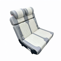 Siège banquette universel réversible en cuir microfibre pour fourgonnette 2 places, lit pliable double face, pièces de modification pour voiture et camping-car