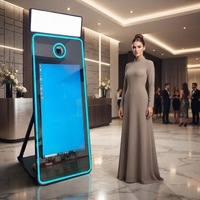 YPT YPT--7043 Miroir Magique Intelligent 70 Pouces Compatible Ordinateur avec Caméra, Cabine Photo de Fête, Impression Instantanée Bluetooth/Wi-Fi