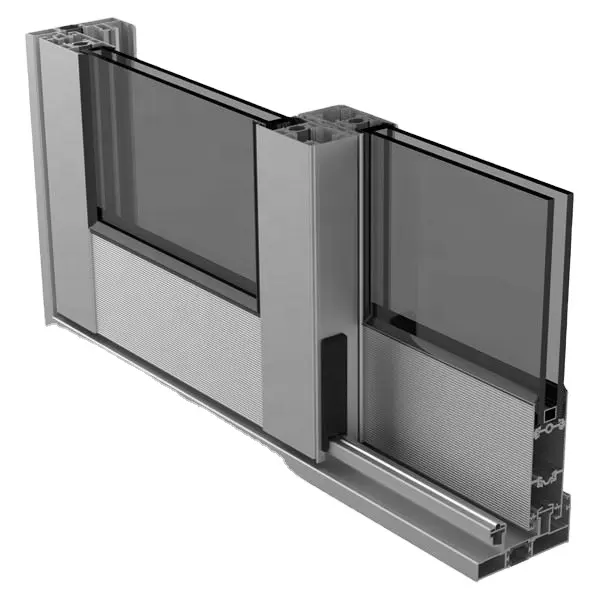 Perfiles de aluminio para puertas y ventanas correderas, 2023 T5, 6063