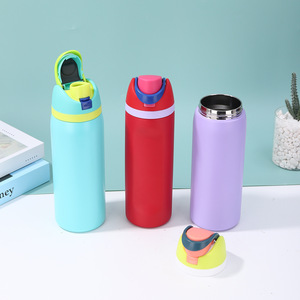 304 Stainless Steel Double Drink Insulated Thermos Cup Large Capacity Sports Kettle for Sports Busy <strong>Days</strong> Direct <strong>Factory</strong> (Spot - Product Image 3