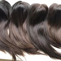 Topper capillaire sans colle à clipser, 100% cheveux humains ondulés, postiche respirant naturel, vente en gros