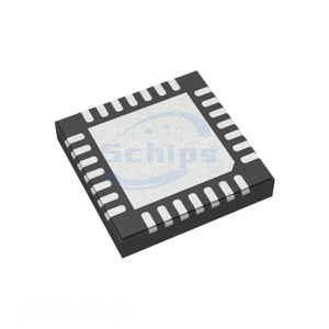 ชิ้นส่วนอิเล็กทรอนิกส์ ช่องสัญญาณควบคุมพลังงาน (PMIC) 28 VFQFN แบบมีแผ่นต่อภายนอก LP87334ERHDR จากผู้ผลิต - Product Image 1