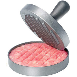 Cetakan Pembuat Patty Hamburger Anti Lengket Bebas BPA, Aman untuk Mesin Cuci Piring, dari Aluminium - Product Image 1