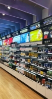 Supermarkt rekken & schappen cosmetica display showcase cosmetica meubilair voor cosmetica displaybalie