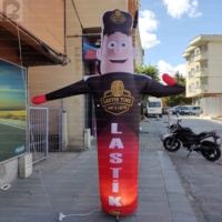 Gigantesque Danseur d'Air Gonflable Personnalisé pour Mécanicien Automobile, Modèle Publicitaire pour Réparation de Pneus et Entretien Automobile
