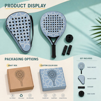 Noyau en mousse EVA en fibre de carbone 18K, forme goutte d'eau 38 mm, pour raquette de padel Power Play