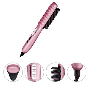 Salon électrique Portable ionique <span class=keywords><strong>cheveux</strong></span> fer à <span class=keywords><strong>lisser</strong></span> peigne Anion <span class=keywords><strong>cheveux</strong></span> lisseur <span class=keywords><strong>brosse</strong></span> avec 6 réglages de température <span class=keywords><strong>pour</strong></span> les femmes - Product Image 2