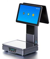 Caisse enregistreuse tout-en-un avec reconnaissance IA, fonctionnalités d'étiquetage de codes-barres et de balance, et logiciel de support technique SDK