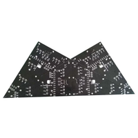 Écran LED triangulaire ALSON LED P5, pas de pixel de 5 mm, taille du module 1/2 370x370 mm