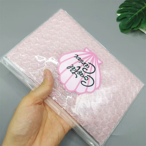 Pink Heart <strong>Bubble</strong> Wrapped Padded Shockproof Pvc Cosmetic Bag Reusable Zipper <strong>Mailer</strong> Pouch <strong>Bubble</strong> for Lipstick Perfume - Product Image 5