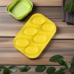 6-Cavity Non-Stick Eco-Friendly Bakeware Tray 3D Lemon Shaped Food-Grade <b>Silicone</b> Cake Mold - Product Image 6