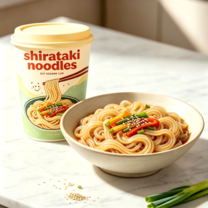Échantillon Gratuit <span class=keywords><strong>Nouilles</strong></span> Keto <span class=keywords><strong>Chinoises</strong></span> Ramen Faible en Calories Instantanées en Tasse/Sachet <span class=keywords><strong>Nouilles</strong></span> Konjac Halal <span class=keywords><strong>Nouilles</strong></span> Shirataki - Product Image 1