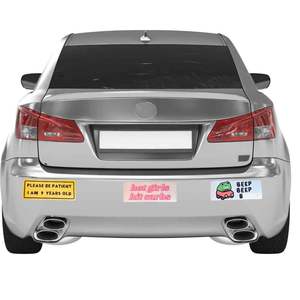 แม่เหล็กติดกันชนรถยนต์ลายการ์ตูนยอดนิยมข้ามพรมแดน สนุก ตลก แกล้งขำขัน โลโก้โดดเด่น ของตกแต่งแปลกใหม่ ของขวัญ ดีไซน์ส่วนตัว - Product Image 1