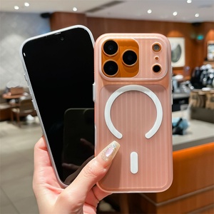 Nueva Funda Magnética 2 en 1 con Borde Corrugado y Efecto Niebla de Hielo para iPhone 17 16 15 14 13 Pro Max Plus Serie Air - Product Image 4