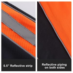 Polo di Sicurezza Alta Visibilità ZUJA con Logo Personalizzato, Magliette Riflettenti per Lavori Edili, Camicie a Maniche Corte per Uomo - Product Image 3